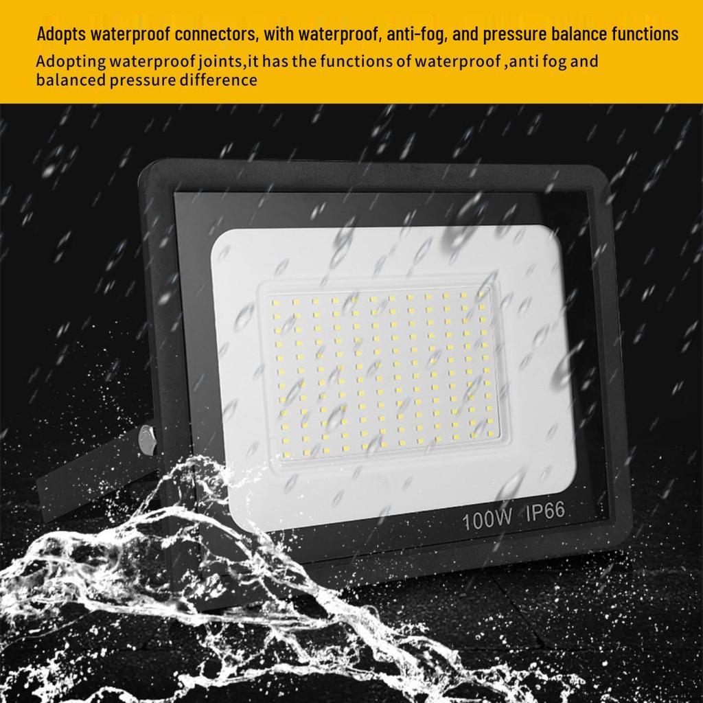 High-Brightness 300W Outdoor LED Floodlight, Waterproof IP66, Durable Construction