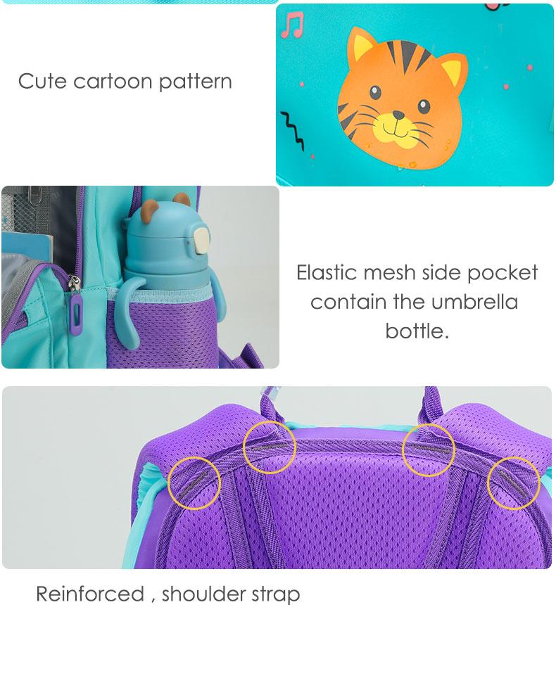 Tigernu Breathable Light Weight Children Backpacks For Boys Girls Big Capacity School Backpack Cute Kids Bags Waterproof Mochila