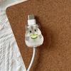 4PCS Cute Hamster Data Cable Protector with Cucumber, Anti-Breakage, Type-C Phone Cable Protector, Beautiful And Durable