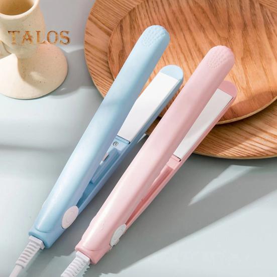Mini Dual Purpose Curling Iron 2-In-1 Curling Wand Flat Iron Hair Straightener Curler Fast Heating Portable Travel Women Short Long Hair Styling