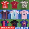 New Fan Version Barcelona Pre-match Short-sleeved Breathable and Quick-drying Ronaldinho Commemorative Training Jersey