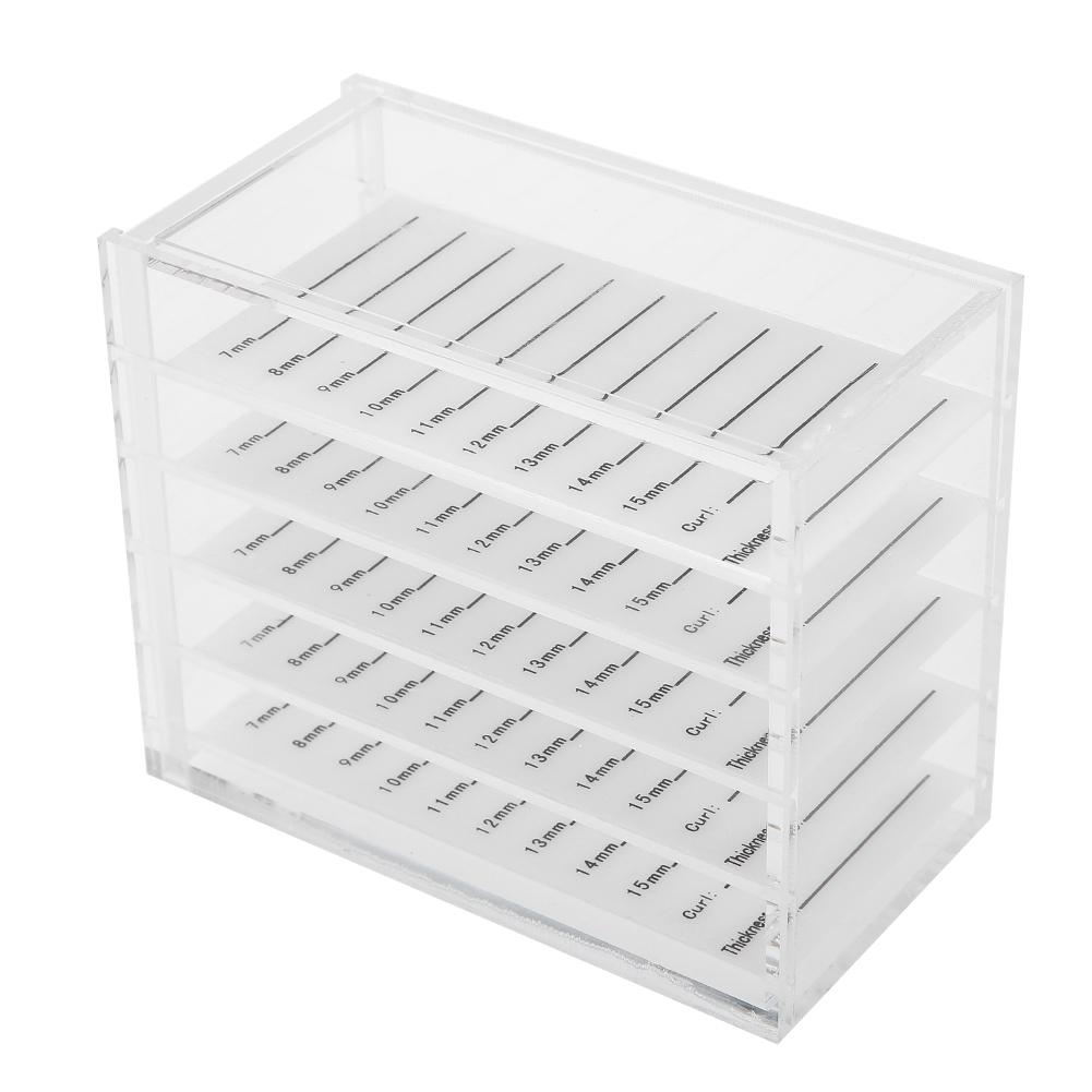 5 Layers Plastic Eyelash Storage Box Makeup Organizer Grafting Eyelashes Glue Pallet Holder