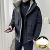 2025 Men's Hooded Winter Windbreaker Work Coat
