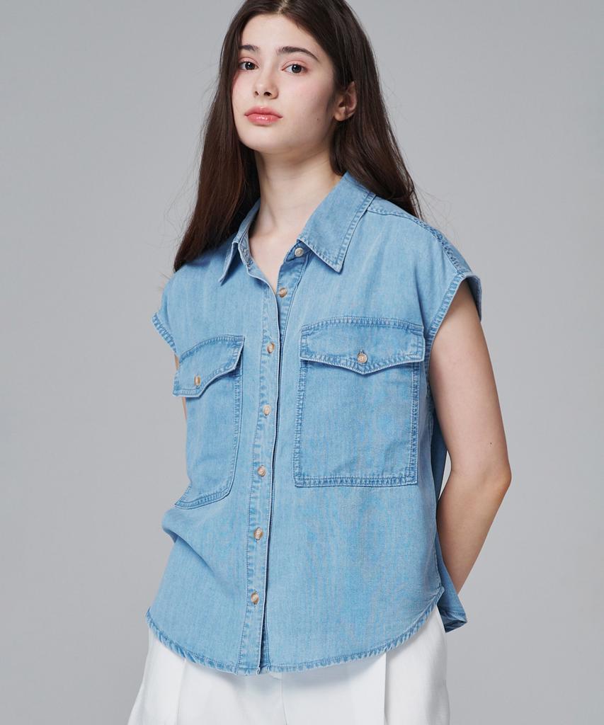 MALOUPE 4209 Tencel Shirt (Blue)
