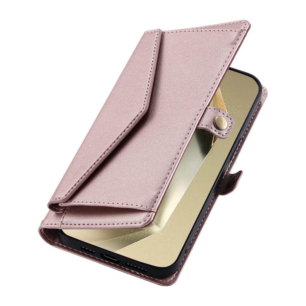 For Samsung Galaxy A17 Leather Case with Wrist Strap Wallet Stand Phone Cover