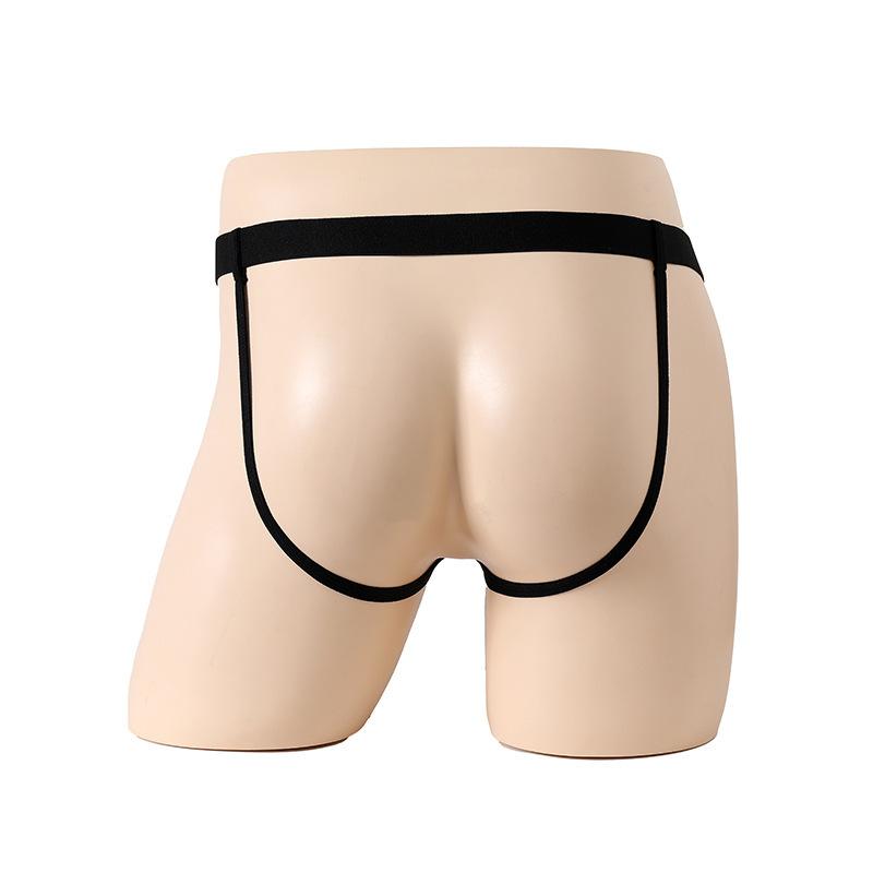 Sissy Pouch G-String Men'S Lingerie Lace See Through Jockstrap Thong Gay Hollow Back Underwear Low Waist Crossdressing Panties