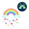 Cartoon Rainbow Clouds Luminous Wall Sticker For Baby Kids Room Bedroom Home Wallpaper Glow In The Dark Stickers