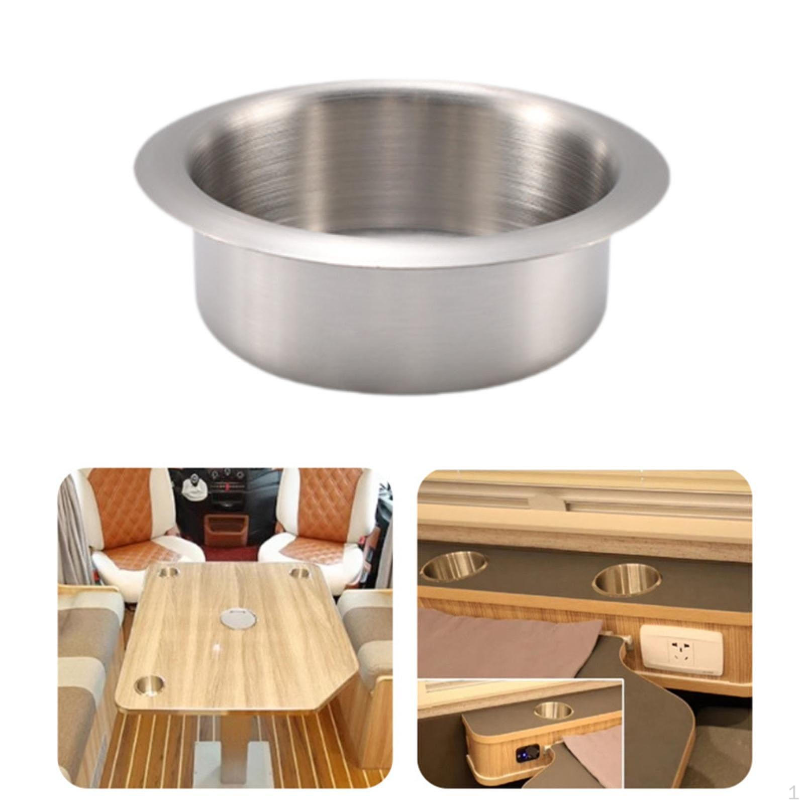 

Подстаканник 201 из нержавеющей стали для бутылки для напитков для прицепа RV яхты серебристый 10,7 см x 5,3 см Silver 10.7cmx3.3cm