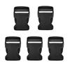 5pcs Plastic Side Release Buckles Clasps Clips Dual Adjustable Security Double Lock Buckle Strap Dog Collar 15/20/25/32/38/51mm