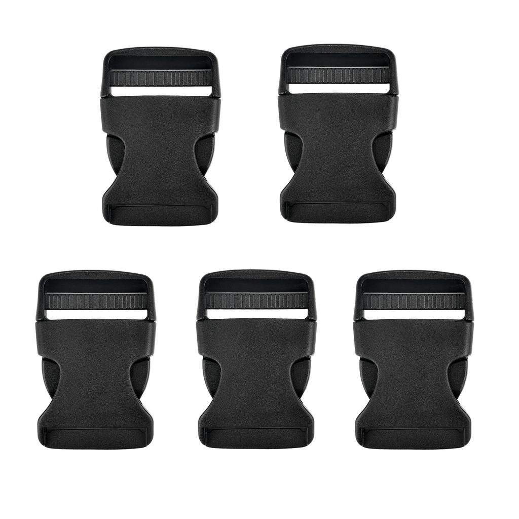 5pcs Plastic Side Release Buckles Clasps Clips Dual Adjustable Security Double Lock Buckle Strap Dog Collar 15/20/25/32/38/51mm