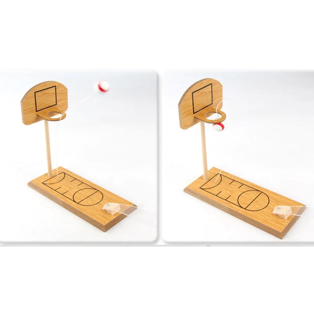 Klassisches Mini Tisch-Basketball Wurfbord Spiel Aktivitätsspielzeug Kinder Holz Tisch-Basketball Wurfwettbewerb
