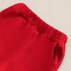 2025 Autumn/Winter Baby Christmas Knit Cotton Sweatshirt & Pants Set
