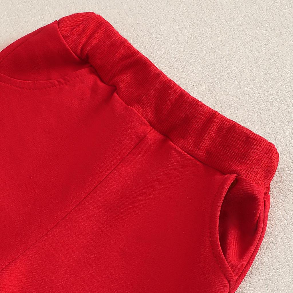 2025 Autumn/Winter Baby Christmas Knit Cotton Sweatshirt & Pants Set