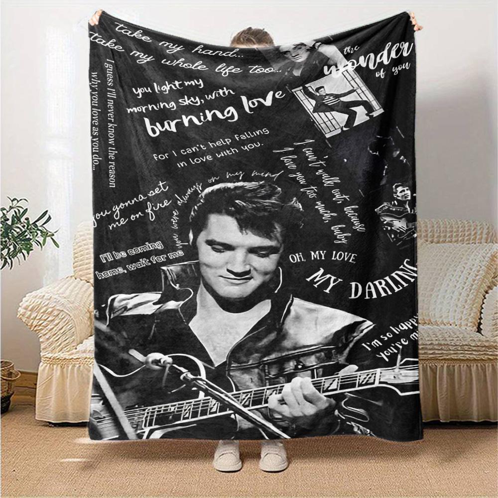1pc love burning Soft Flannel All Season Throw for Home, Office, Outdoor UseDurable Comfort Soft Warm Throw for Home, Travel All Season