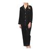 [JoveJek] Women's Pajamas, Top and Bottom Set, Long Sleeve, Silk Style, Sleepwear, Open Front, Classic Room Wear Set, Long Pants, Breathable, Large