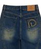 DILETTANTISME Piping Heart Denim Long Skirt