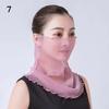 Summer Thin Anti-UV Scarf Women Driving Riding Chiffon Neck Collar Scarf Multi-Function UV Protection Mask Sunscreen For Face