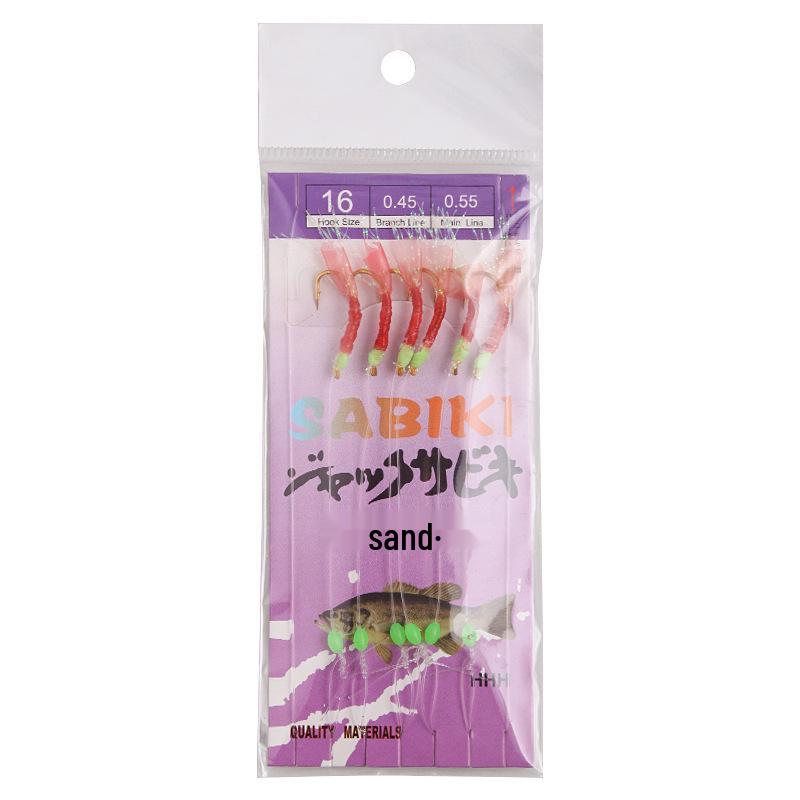 Yin Ci Lang Bionic Fish Skin String Hook Rig - Night Glow Lure for Fly or Sea Rod Fishing.