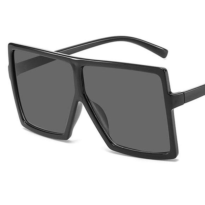 Designer Retro Premium Extra Large Square Shaped Sunglasses Women Timeless Popular Large Frame Sunglasses Black Stt Eyewear UV 400 Protection