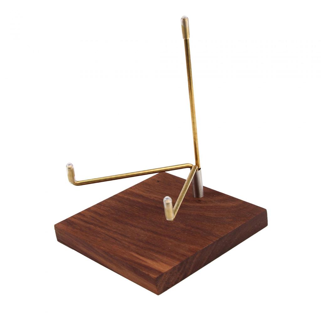 Sphere Display Holder Durable Wood Base Home Decor Pedestals Decorative Small Display Easel Holder for Agate Rocks Collectibles