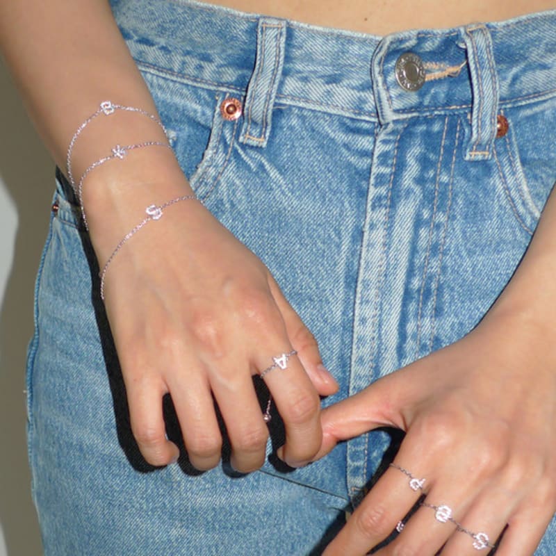 MARTA 925 silver. Initial ring