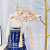 Vintage Butterfly Shape Collar Embroidery Flower Detachable Faux Collar Women Neckwear Horseface Skirt Removable Collar