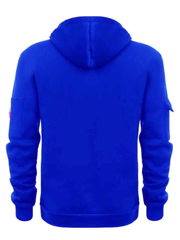 Nowy Męski Pulower z Kapturem i Długim Rękawem 2025 - Casualowy Top Sportowy na Jesień/Zimę