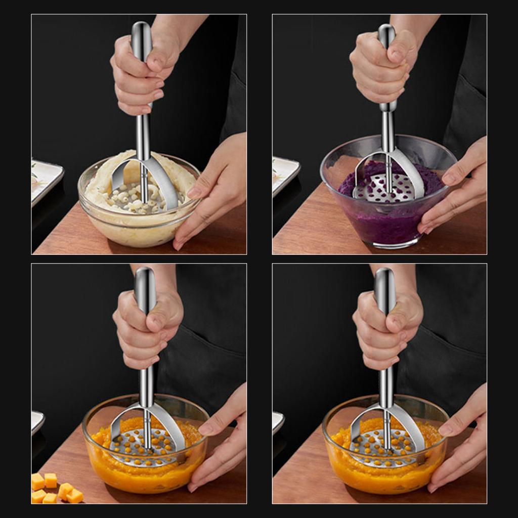Potato Smasher Heavy Duty Potato Masher Kitchen Tool Stainless Steel Vegetable Masher Cooking and Kitchen Gadget