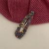 Rainbow Classic Wool Knitted Barrettes Hand-Woven Hairpin BB Clip High Sense Bang Clip Headwear Hair Accessories