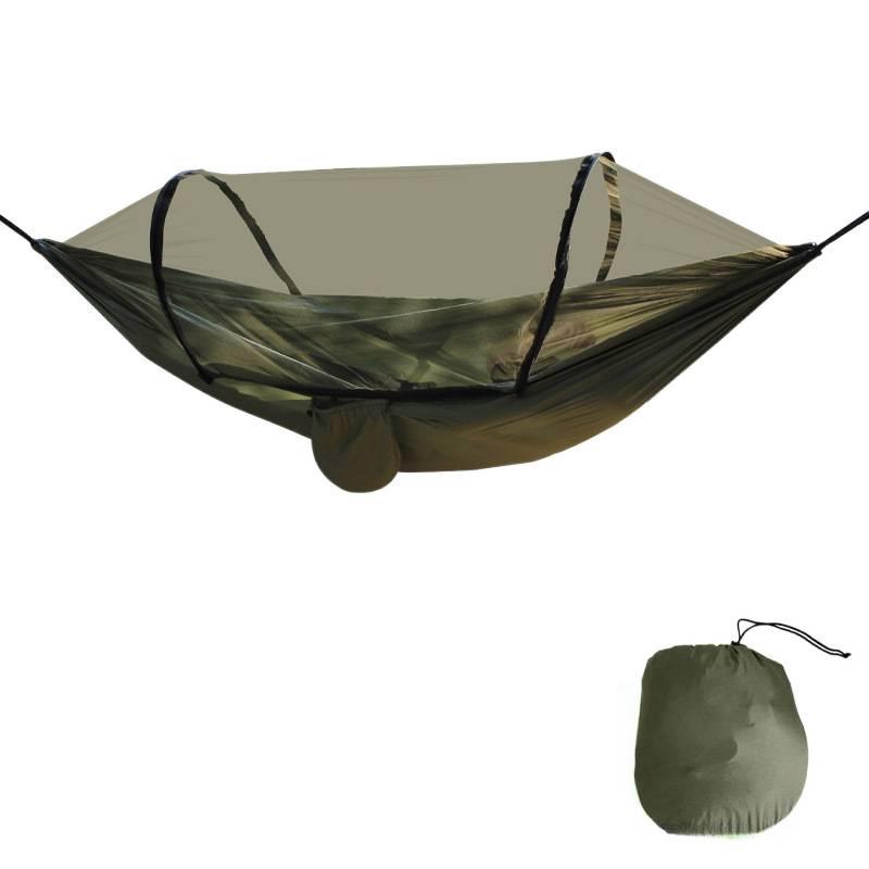 Quick-Open Mosquito-Repellent Hammock with Nisi Fabric for Outdoor and Home Use