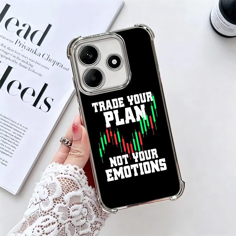 

Day Trader Forex Day Trading Plating Phone Case For Xiaomi Redmi Note 14 15 Pro Plus 13 12 11 11S 11T 10 9S 9 5G Anti-Fall Airab Redmi Note 14 4G