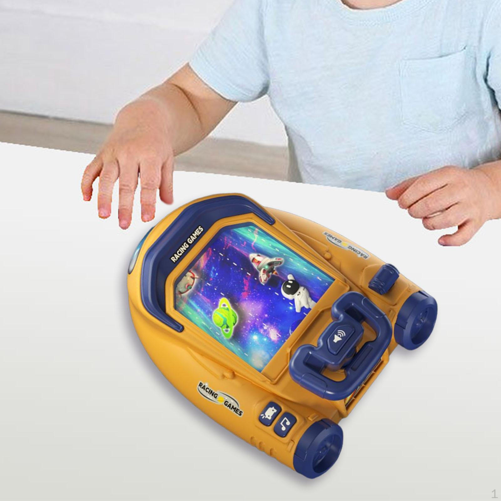 

Детская музыкальная игрушка-руль для мальчиков, обучающая гонка на космическую тематику, интерактивное вождение оранжевый