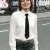 Choker Punk Style Long Necktie Black Pre-tied Tie Y2K Rivet Tie  Daily