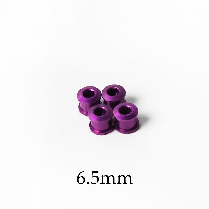 BUCKLOS 6.5/8.5mm Bicycle Chainwheel Screws Road MTB Chainring Bolts Aluminum Alloy Bike Crankset Bolts Accessories