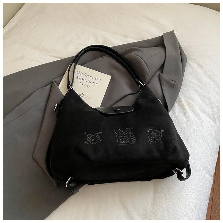 Bag Women's 2025 Autumn and Winter New Trendy Backpack Retro Travel Backpack Large Capacity Tote Bag Messenger Bag