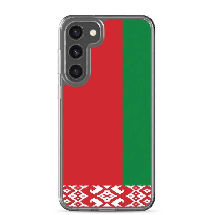Coque Téléphone - Samsung - Galaxy S23 Ultra - Drapeau Biélorussie - Souple - Multicolore