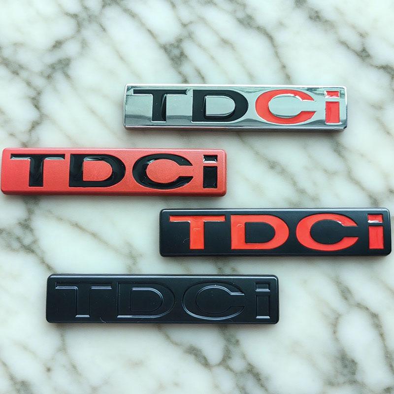 ABAB1 1PC 3d Metal TDCi Logo Car Rear Trunk Sticker Front Grille Badge Emblem for MK3 MK2 TDCi Accessories