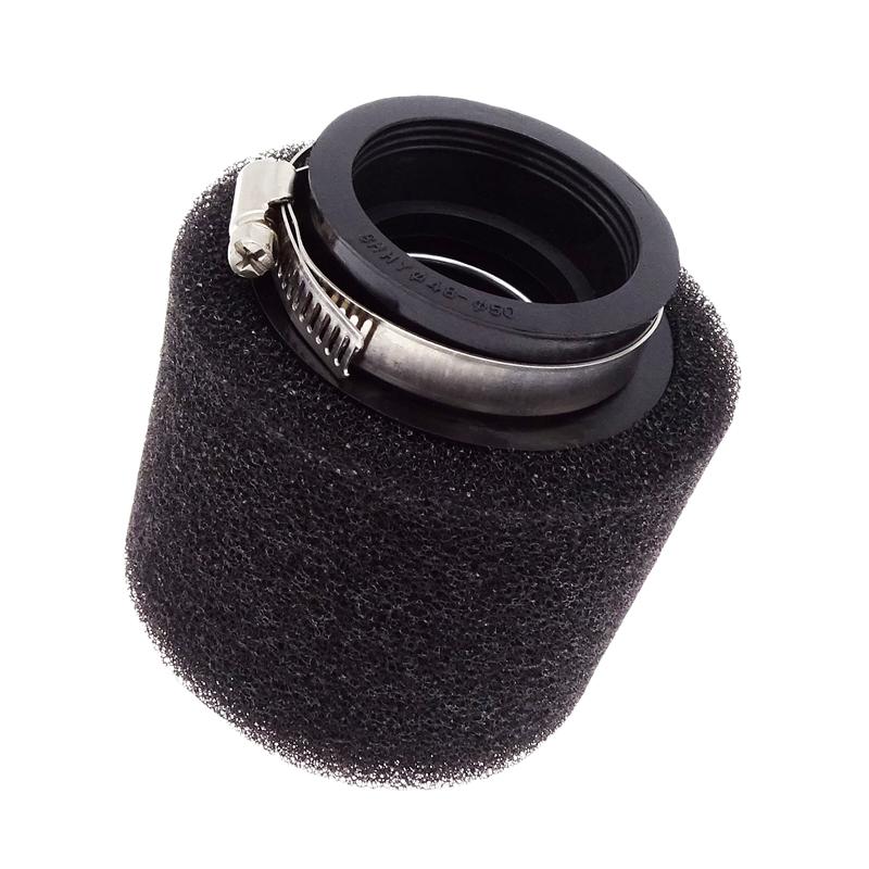 Filtru de aer universal cu spumă neagră, 47 mm, curățător de burete, potrivit pentru Suzuki Yamaha Kawasaki ATV Bike Dirt Pit Parts