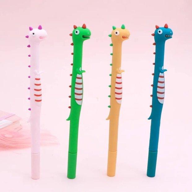 

New Arrival: Creative Dinosaur Soft Rubber Ballpoint Pen - Office Neutral Pen with 0.01 Free Shipping