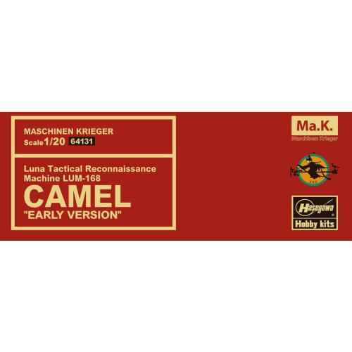 Hasegawa Maschinen Krieger Lunar Tactical Reconnaissance Aircraft LUM-168 Camel Early Model 1/20 Scale Plastic Model Kit 64131 (Robot)