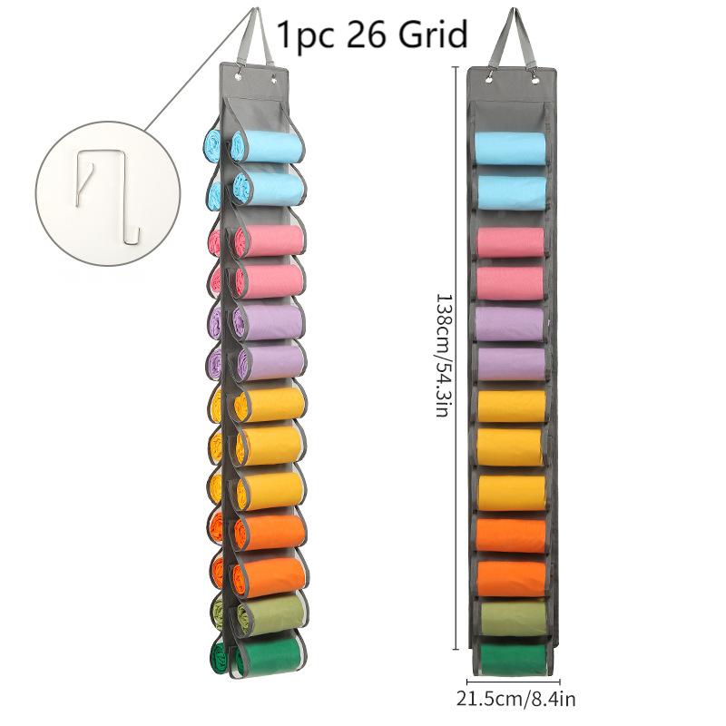 1PC Legging Storage Bag Storage Hanger Can Holds 16/26 Leggings or Shirts Jeans Compartment Storage Hanger