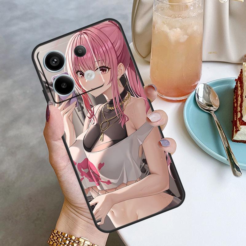 Hololive Mori Calliope Case For Xiaomi Redmi Note 13 Pro 12 11 10 9 Note 12S 10S 11S 9S Redmi 12 10C 12C 13C Cover