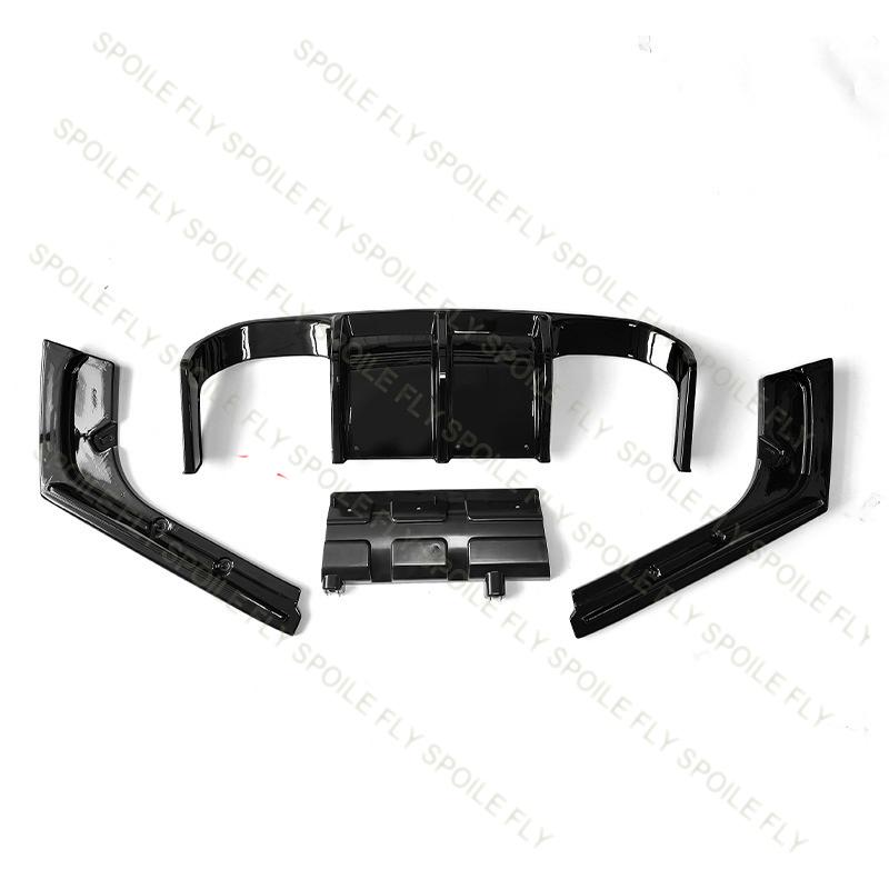For BMW 4 Series F32 F33 M4 Style 2013-2016 High Quality ABS Car Rear Bumper Lip Spoiler Body Kit Glossy Black Carbon Fiber Look