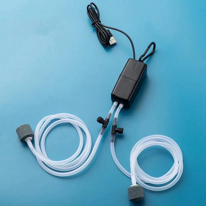 USB Aquarium Luftpumpe Ultra Leise Mini Tragbar Sauerstoff Belüfter Für Zuhause Fischbecken Auto Angeln Kleine Sauerstoffpumpe Stabiler Luftstrom