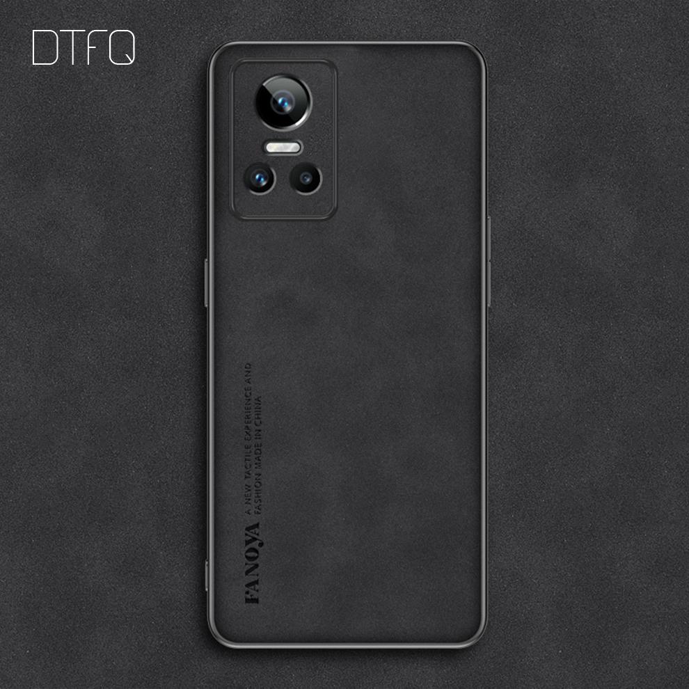 

Чехол для Realme GT Neo3 с кожаным узором, противоударная задняя крышка для Realme GT2 GT Neo 2, роскошный кожаный чехол для Realme GT2 Pro realme GT2 Pro чёрный