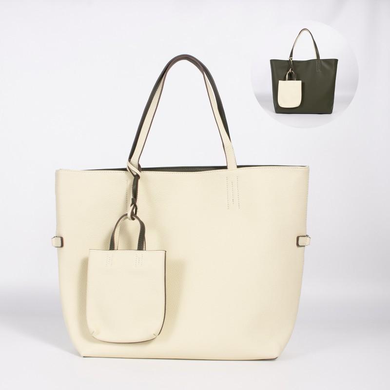 New Large-capacity Practical Tote Bag High-end Commuter Handbag First-layer Cowhide Shoulder Female 45x12x34cm