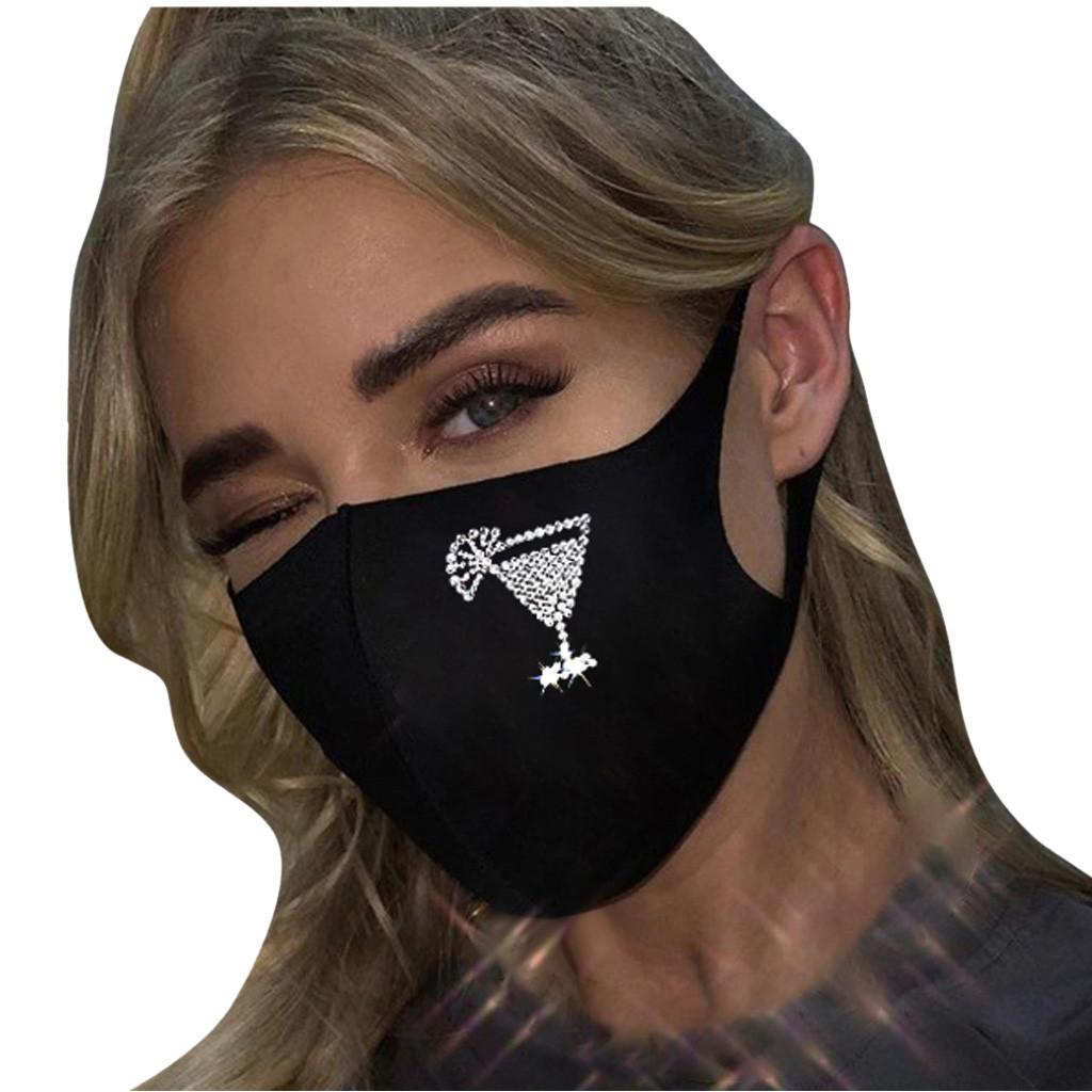 Women Reusable Outdoor Drill Breathable Fashion Ice Cotton Windproof Mask