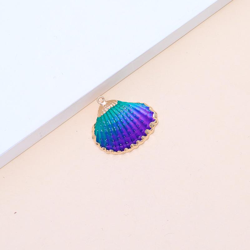 Electroplated Natural Shell Conch Scallop Pendant for DIY Necklace & Bracelet Jewelry