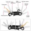 KEEP DIVING Portable Folding Allen Key Wrench 8 in 1 Wrenches Repairing Tools Set