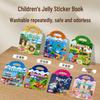 Educational Quiet Jelly Sticker Book for Kids - DIY Handheld Stickers for Girls